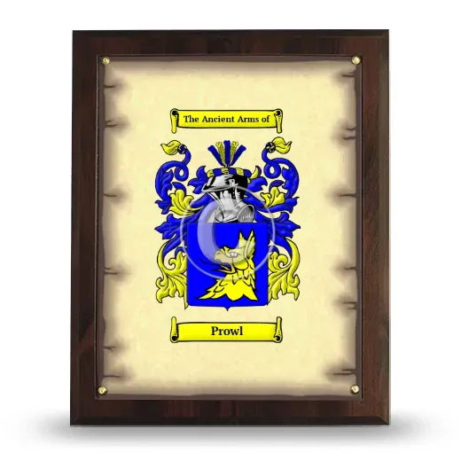 Prowl Coat of Arms Plaque