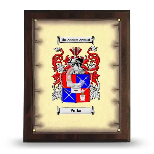 Pufka Coat of Arms Plaque