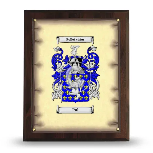 Pul Coat of Arms Plaque