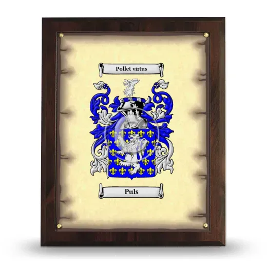 Puls Coat of Arms Plaque