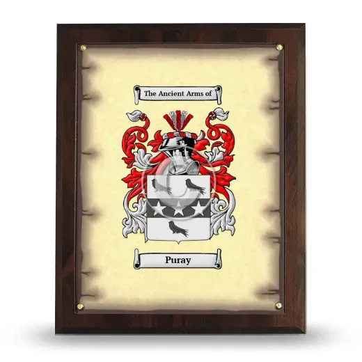 Puray Coat of Arms Plaque