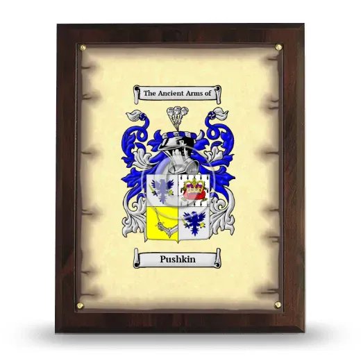 Pushkin Coat of Arms Plaque