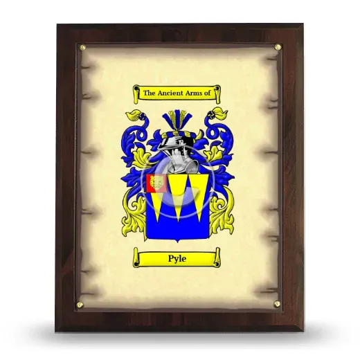 Pyle Coat of Arms Plaque
