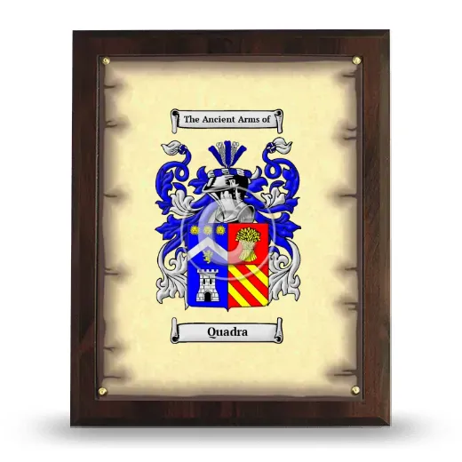 Quadra Coat of Arms Plaque