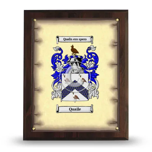 Quaile Coat of Arms Plaque