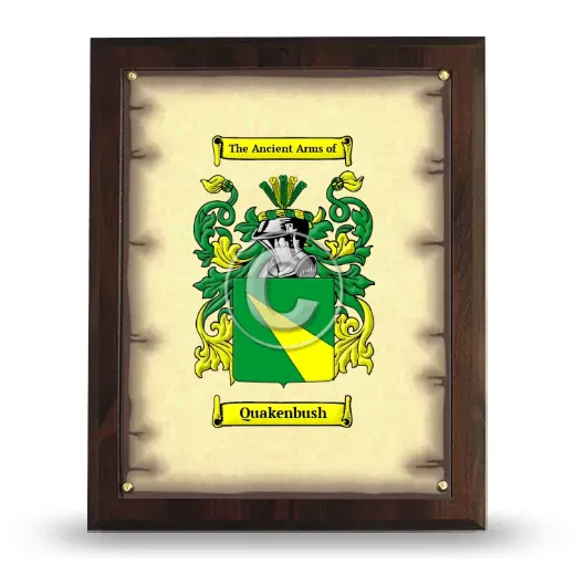 Quakenbush Coat of Arms Plaque