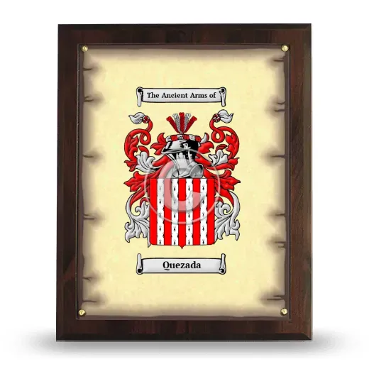 Quezada Coat of Arms Plaque