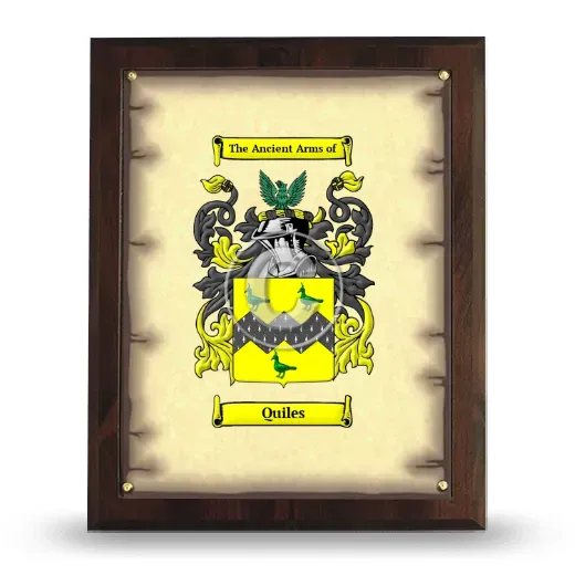 Quiles Coat of Arms Plaque