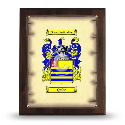 Quilie Coat of Arms Plaque