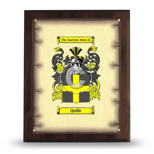 Quille Coat of Arms Plaque