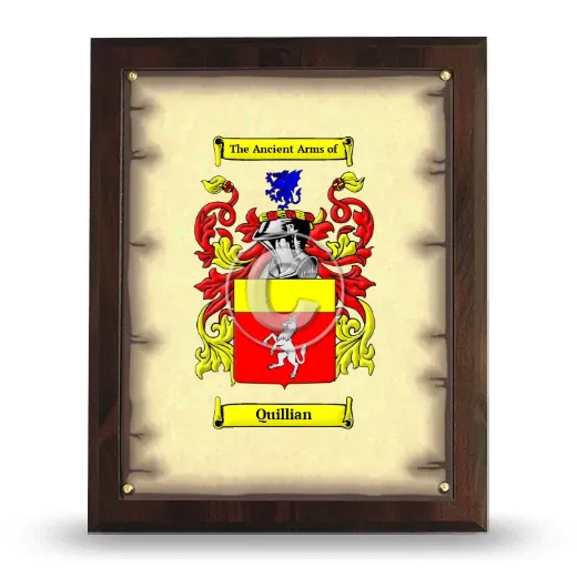 Quillian Coat of Arms Plaque