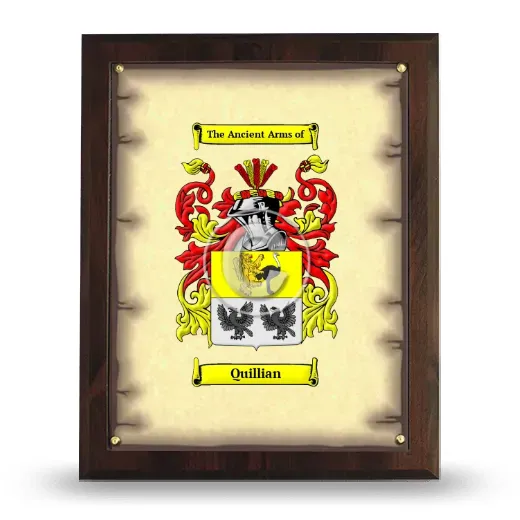 Quillian Coat of Arms Plaque