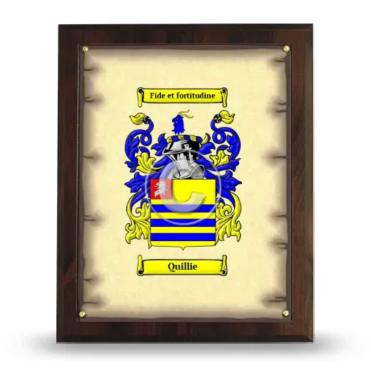 Quillie Coat of Arms Plaque