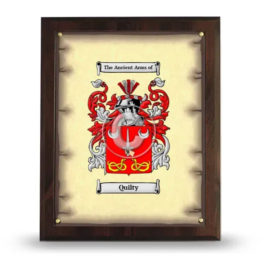 Quilty Coat of Arms Plaque