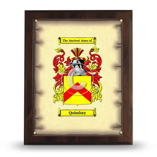 Quimbay Coat of Arms Plaque