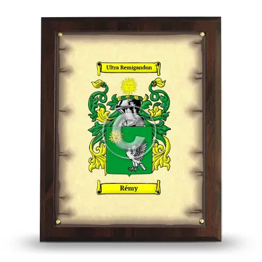 Rémy Coat of Arms Plaque