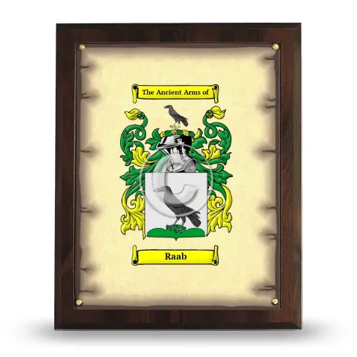 Raab Coat of Arms Plaque