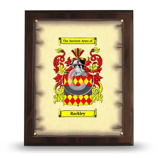 Rackley Coat of Arms Plaque