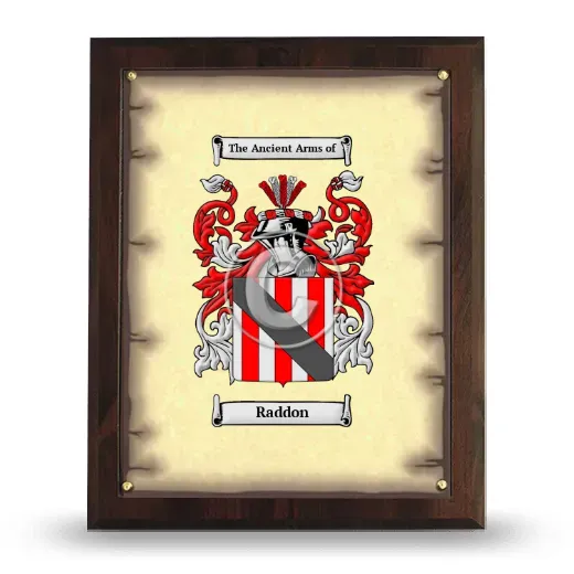 Raddon Coat of Arms Plaque