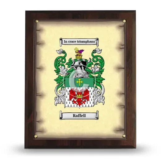 Raffell Coat of Arms Plaque