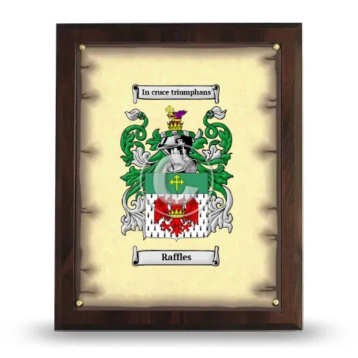 Raffles Coat of Arms Plaque