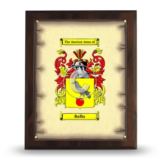 Rafin Coat of Arms Plaque