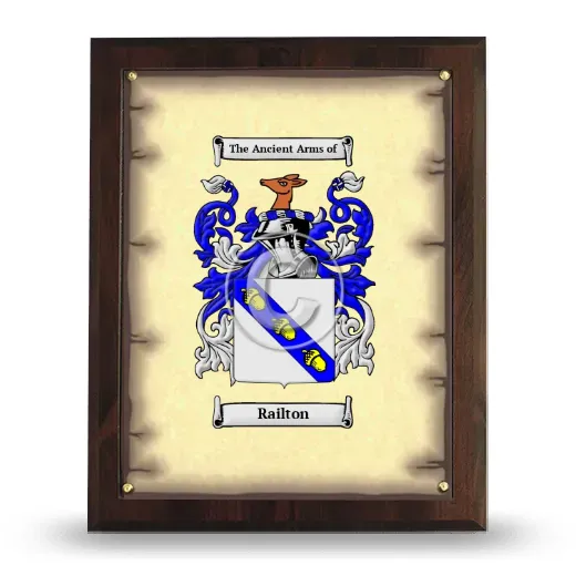 Railton Coat of Arms Plaque