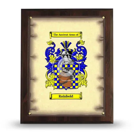 Rainbold Coat of Arms Plaque