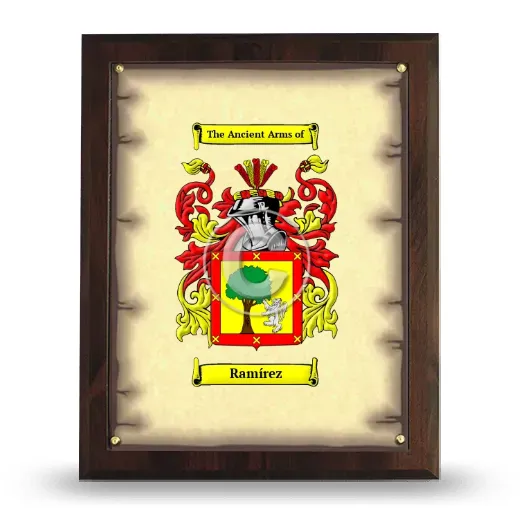 Ramírez Coat of Arms Plaque