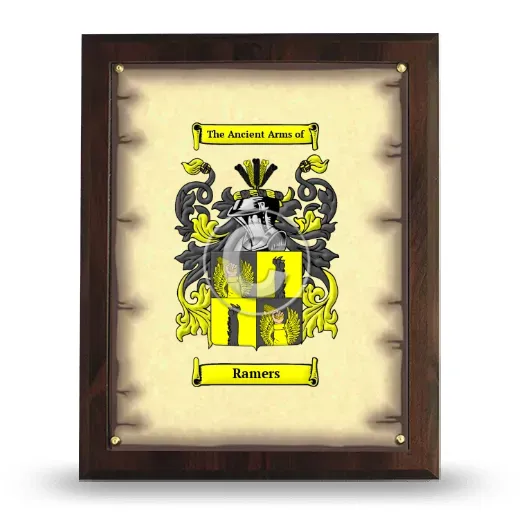 Ramers Coat of Arms Plaque