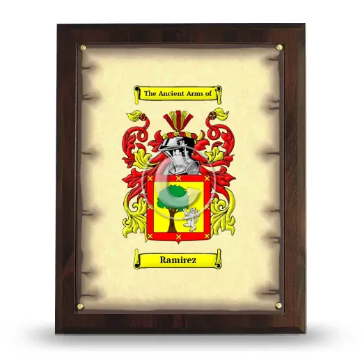Ramirez Coat of Arms Plaque