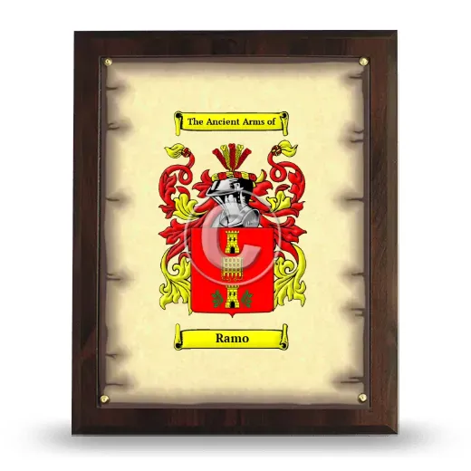 Ramo Coat of Arms Plaque