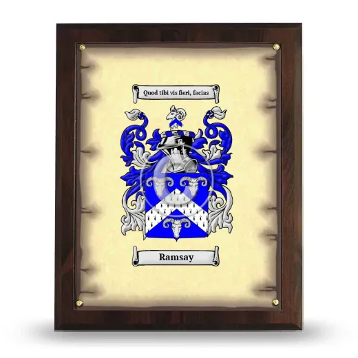 Ramsay Coat of Arms Plaque