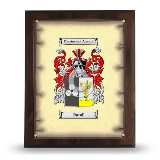 Randl Coat of Arms Plaque