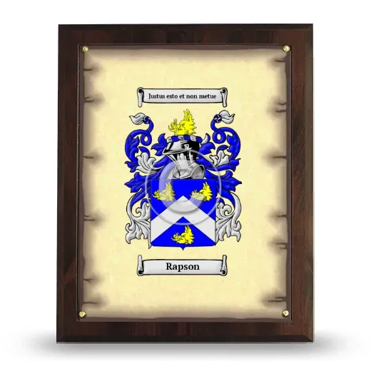Rapson Coat of Arms Plaque