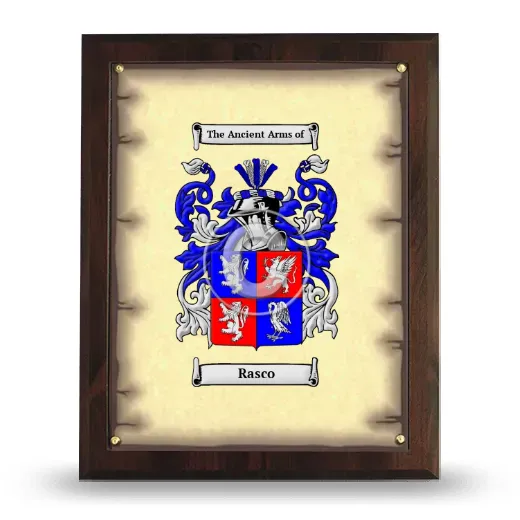 Rasco Coat of Arms Plaque