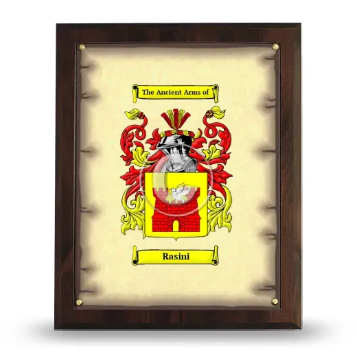 Rasini Coat of Arms Plaque