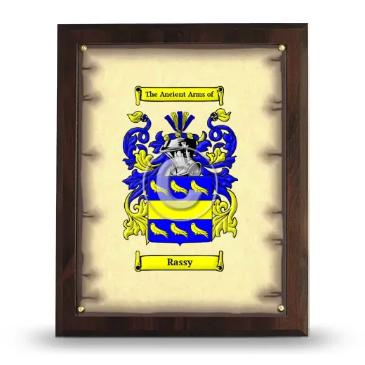 Rassy Coat of Arms Plaque