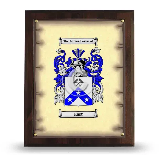 Rast Coat of Arms Plaque