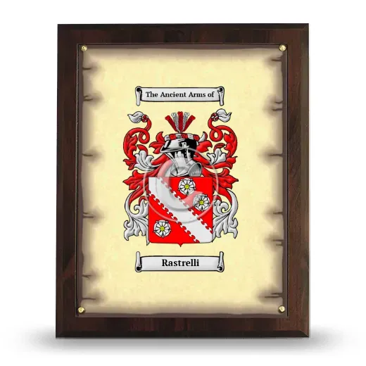Rastrelli Coat of Arms Plaque
