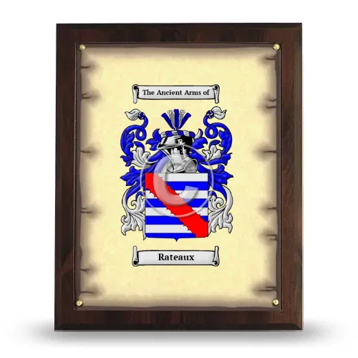 Rateaux Coat of Arms Plaque