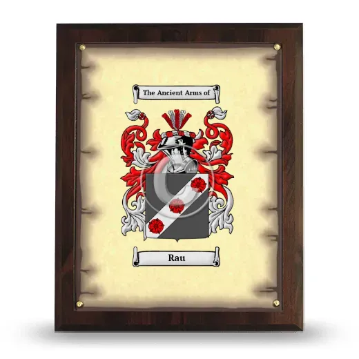 Rau Coat of Arms Plaque