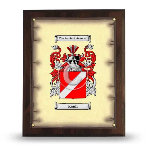 Rauh Coat of Arms Plaque