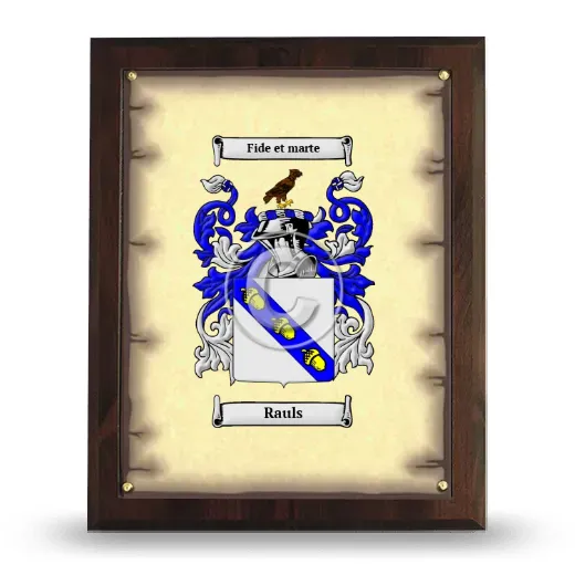 Rauls Coat of Arms Plaque