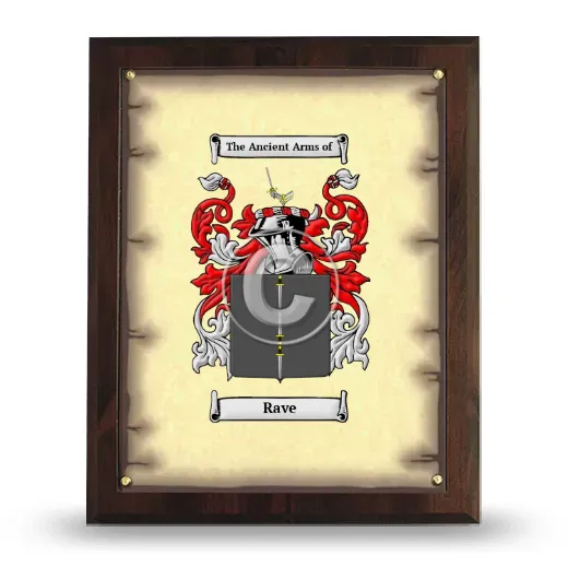 Rave Coat of Arms Plaque
