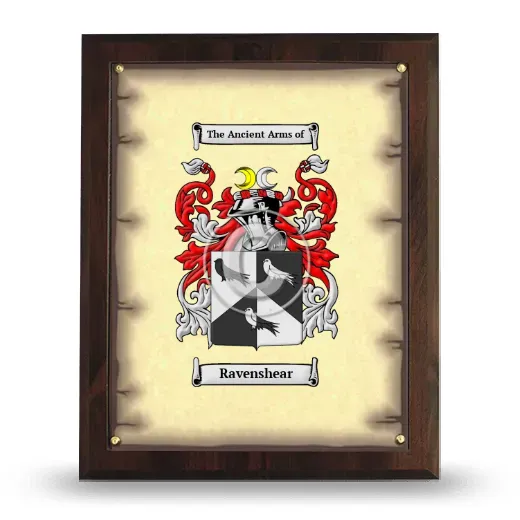 Ravenshear Coat of Arms Plaque