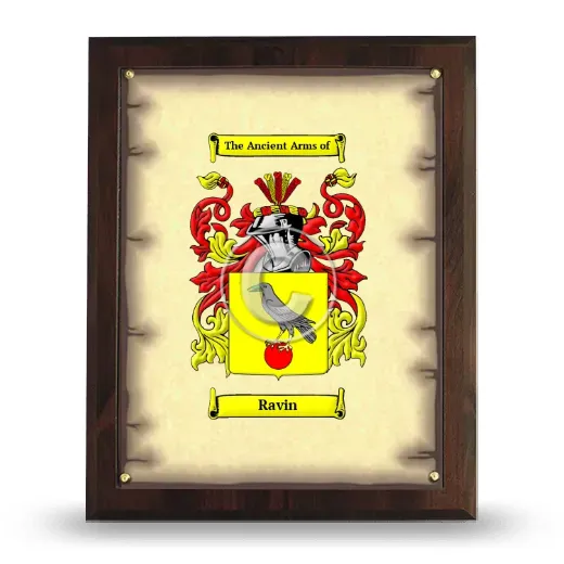 Ravin Coat of Arms Plaque