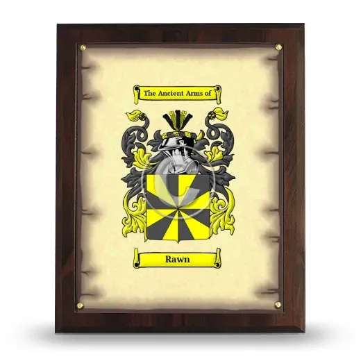 Rawn Coat of Arms Plaque