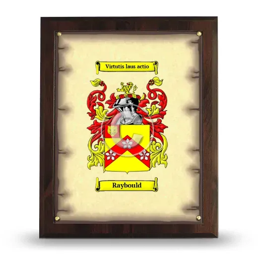 Raybould Coat of Arms Plaque