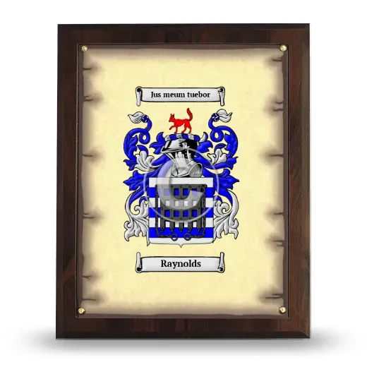 Raynolds Coat of Arms Plaque